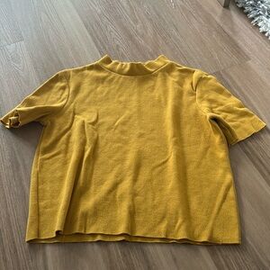 Mustard yellow sweater top